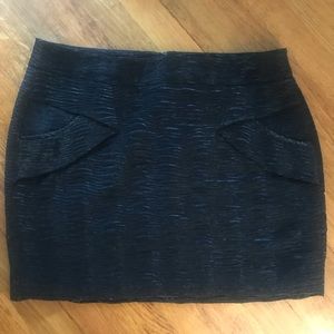 BCBGeneration Black Mini Skirt with Pockets